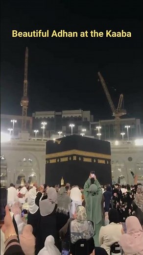 Beautiful Adhan at the Kaaba | Peaceful Azan #Makkah #kaaba #umrah #viral