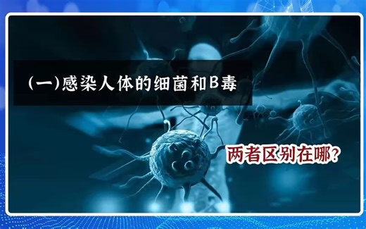 （一） 感染人体的细菌和 B 毒，两者区别在哪？