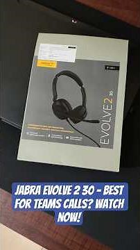 Jabra Evolve 2 30 Professional Call Centre Grade Headset Review | Certified for Microsoft Teams