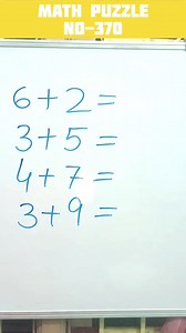 107K views · 467 reactions | MATH PUZZLE 里 370 #mathpuzzle #math...