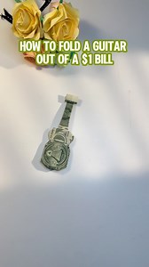 5.3K views · 13K reactions | How to fold a guitar out of a $1 bill#giftideas #easytutorial #howto #trendingreels #diy #love #diy #origami #dollar #money #guitar | Pearbee2072 | Facebook