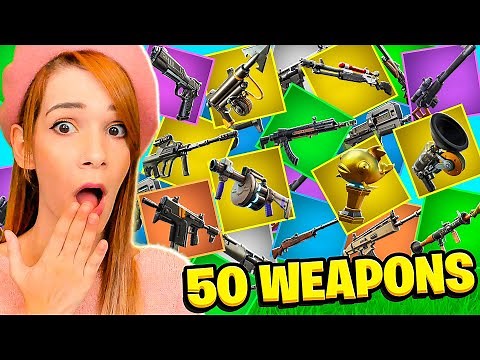 UNA KILL CON TUTTE LE 50 ARMI DI FORTNITE PER VINCERE!