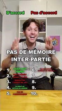 Les 10 règles du jeu de société