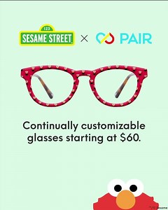 1K reactions · 364 shares | The Sesame Street Crew is here! Explore PAIR's continually customizable and affordable prescription glasses for the whole family. ✅ Only $60 including free prescription lenses ✅ Continually customizable ✅ As seen on Shark Tank and The Today Show. ™/© Sesame | Pair Eyewear | Facebook