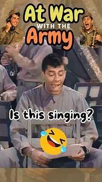 Jerry Lewis sings horribly and Dean Martin saves the day🎙️ | At War with the Army (1950) #Shorts