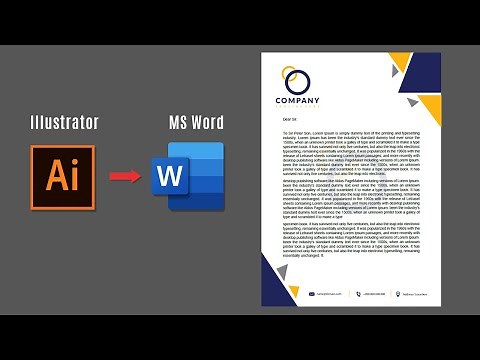 ✅ Convert a Letterhead Designed in Illustrator to a Word Letterhead