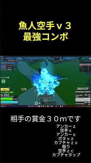 魚人空手最強火力コンボ#bloxfruits #bloxfruit