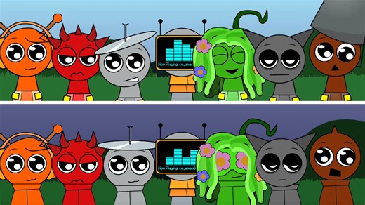 Incredibox Sprunki 重拍婴儿奖励普通 VS 夜间 - 免费玩在线游戏