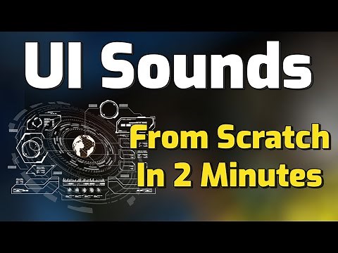 How to make Futuristic UI Sounds in 2 minutes