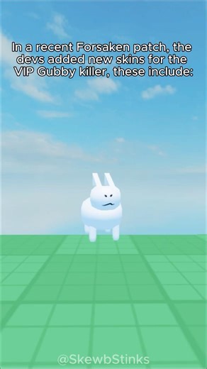 Brand new Gubby skins?? #forsaken #roblox #shorts