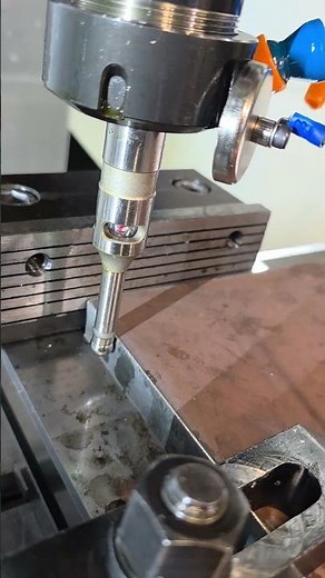 Digital Edge Finder in Action on a CNC Milling Machine #cncprogramming #cncsoftware #cnctooling