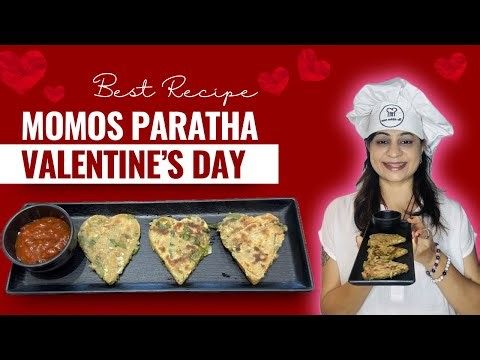 Fall in Love with Food 💕 Jain Momos Paratha | Valentine Special Recipe”