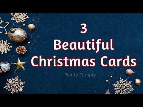 3 Christmas Greeting Card Ideas / Easy Christmas Card Making Ideas / How To Make Christmas Card