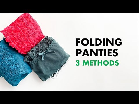 Folding underwear - 3 easy pocket fold methods