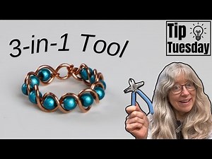 Easy Beaded Copper Ring / 3-in-1 Multi-Pliers Jewelry Making Tutorial