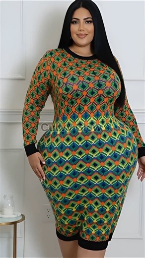 Plus Size Jane Warm Knit Mini Dress | Long Sleeve Everyday Style