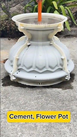 complete process | how to make cement flowers pot | homemade pot