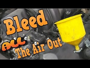 How to bleed a cooling system.