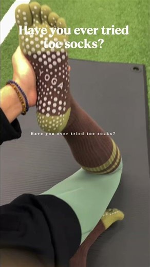 Have you ever tried toe socks? #toesocks #socks5 #yogae #toe