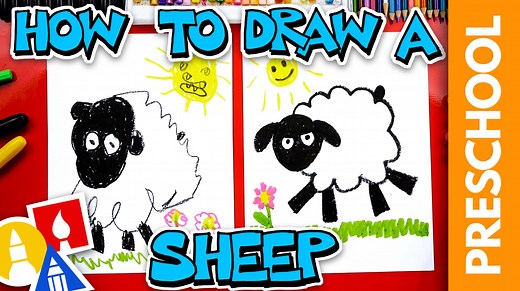 How To Draw A Sheep - Preschool - Art For Kids Hub -
