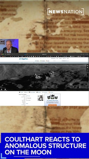 Ross Coulthart reacts to anomalous structure on the moon. Watch this full episode of "Reality Check": https://youtu.be/BOmrBWjyUtc | NewsNation