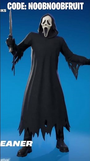 KNIFE CLEANER Emote Showcase ft. Ghostface | Fortnite #shorts