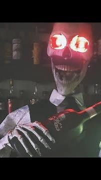 Dean, the Deathologist 6ft bartender from Home Depot in Spooky Living Color