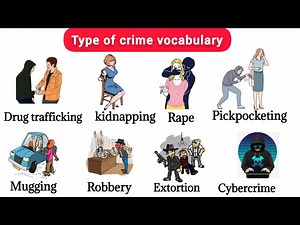 Types Of Crimes -  Crime Vocabulary In Pictures
