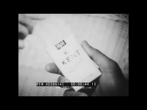 1960s KENT FILTERED CIGARETTES TV COMMERCIAL R.J. REYNOLDS TOBACCO CO. XD38614l