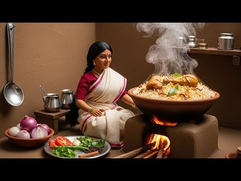 Miniature doll Cooking biryani 🔥🍗|it took me 24 hours to make this video |