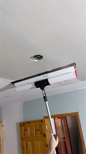 "You’ll never see us skimming ceilings without our LEVEL5 setup — blades, poles, and roller sleeves. They’re always in the van, and honestly, we use them on every single job. First skim coat going on like butter" 👉 ⁨@vaneripainting 👌 👀 | LEVEL5 Tools