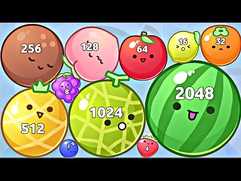 🍉Watermelon Game - Merge 2048 Fruits Math, Level Up Suika Ball Max Level