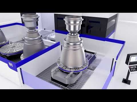 Automated Machining Solution for Milling and Turning Rocket Engine Nozzles by Soraluce