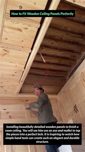 How to Fit Wooden Ceiling Panels Perfectly