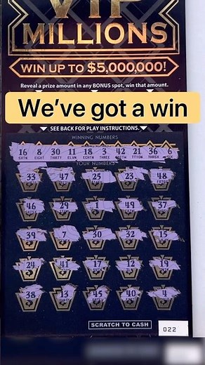 $30 VIP MILLIONS Win #newyorklottery #scratchofftickets #shorts #scratchtherapy #profit #money