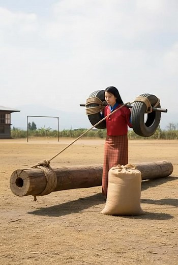 Sethra in Druki Nyagoe ( Strong man competition) | Bhutan VFX