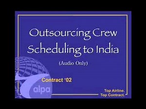 Outsourcing Crew Scheduling to India