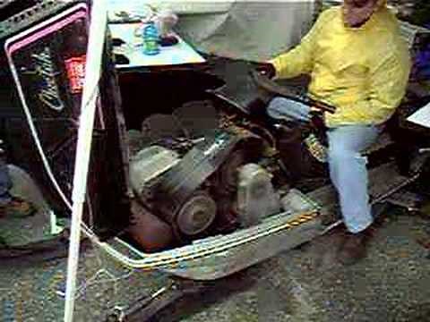 Snowmobile With Sachs Rotary Engine Idles and Revs