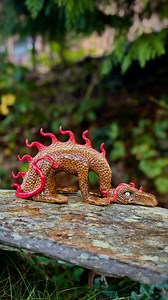 Before and after of Dewey Dragon Cyn a wedyn o Dewey Dragon 🐉✨ - He’ll be available in this month’s restock on November 19th 🪾 - My Welsh is still very bad but we’ve been attending classes since September and I’m going to try my best to sneak a little bit into my posts when I can 🙈 Be patient with me! Any corrections very much welcome. - - - #dragon #ceramics #whimsical #fairycore #cottagecore #whimsy #handmade #witchy #smallbusiness | Slice of the Wild