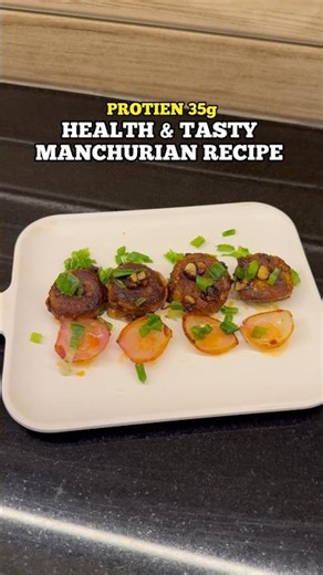 HEALTHY MANCHURIAN RECIPE✅ #highprotein #recipe #nutritionist #cooking #manchurian #fitness #shorts