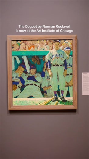 We were at the @The Art Institute of Chicago and spotted The Dugout. ⚾️ Featuring the Chicago Cubs, this Norman Rockwell painting was recently acquired by the Art Institute — and it’s even better in person. A little Cubs history hanging inside one of Chicago’s greatest museums. #wrigleyville #chicagocubs #artinstituteofchicago #chicago #chicagohistory
