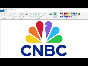 How to draw the CNBC logo using MS Paint | How to draw on your computer