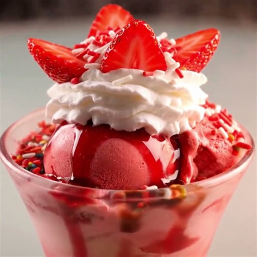 Viral ASMR Ice Cream Sundae 🍨✨ #ai #asmr