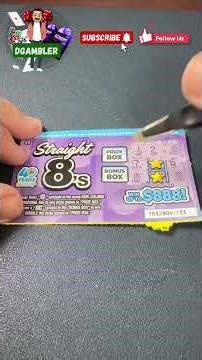 Straight 8s Scratchers Challenge #lottery #scratchoff #jackpot