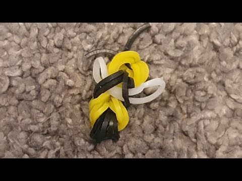 Tutorial how to mace a rainbow loom bee in 1 minute