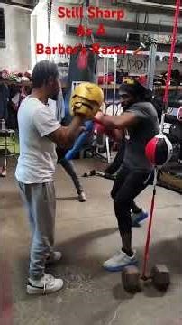 Anthony The Messenger Thompson still got skillz!! Eric Outlaw calling the shots#boxing#podcast#fyp