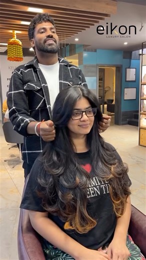 Eikon Luxury Salon on Instagram: "Confidence begins with a perfect cut — by Prince at Eikon Salon 💇‍♀️ Book your appointment 📲9654056252 Perfect female haircut done by Prince ✂️✨ @EikonSalon #EikonSalon #HaircutByPrince #FemaleHaircut #SalonMagic #HairGoals NewLook HairTransformation"