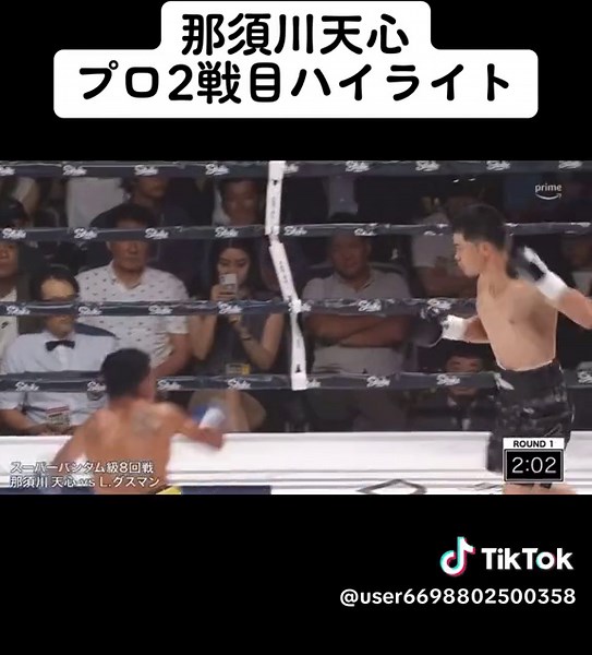 那須川天心のプロボクシング第2戦ハイライト