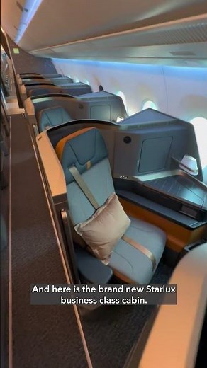 Introducing Starlux's First and Business Class Cabins 🤩 #shorts
