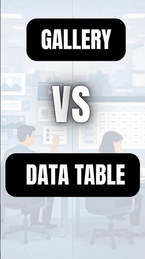 Gallery vs Data Table Explained #powerappsportals #dataverse #pwerapp #powerplatform